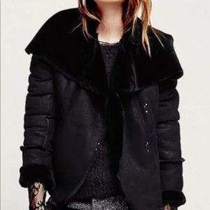 Free People fuzzy coat